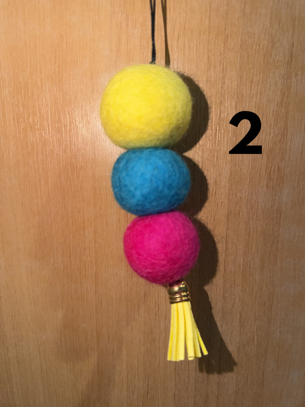 Wool Felt Ball Car diffusers with 10ml scent drops
