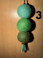 Wool Felt Ball Car diffusers with 10ml scent drops