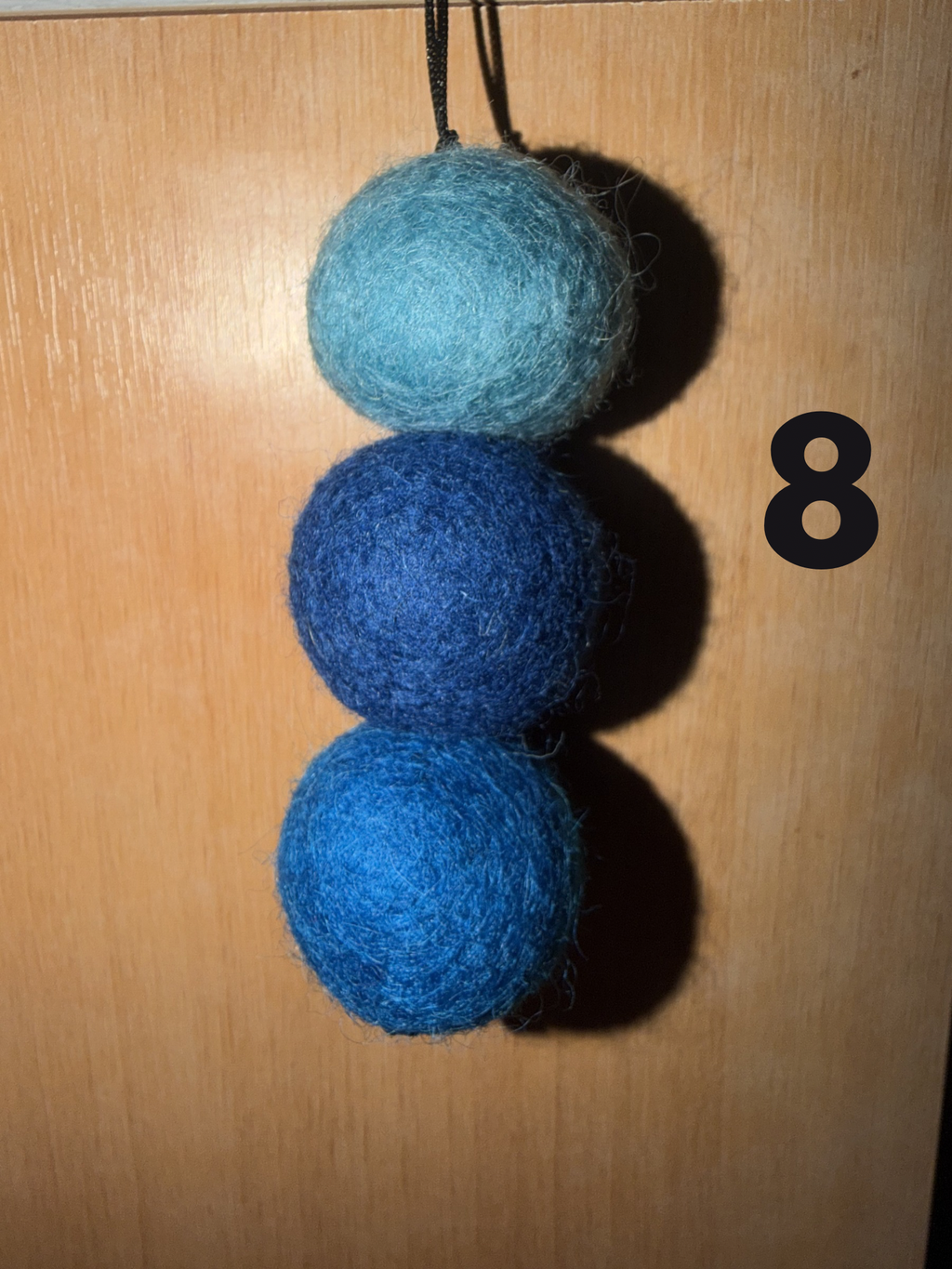 Wool Felt Ball Car diffusers with 10ml scent drops
