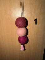 Wool Felt Ball Car diffusers with 10ml scent drops