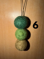 Wool Felt Ball Car diffusers with 10ml scent drops
