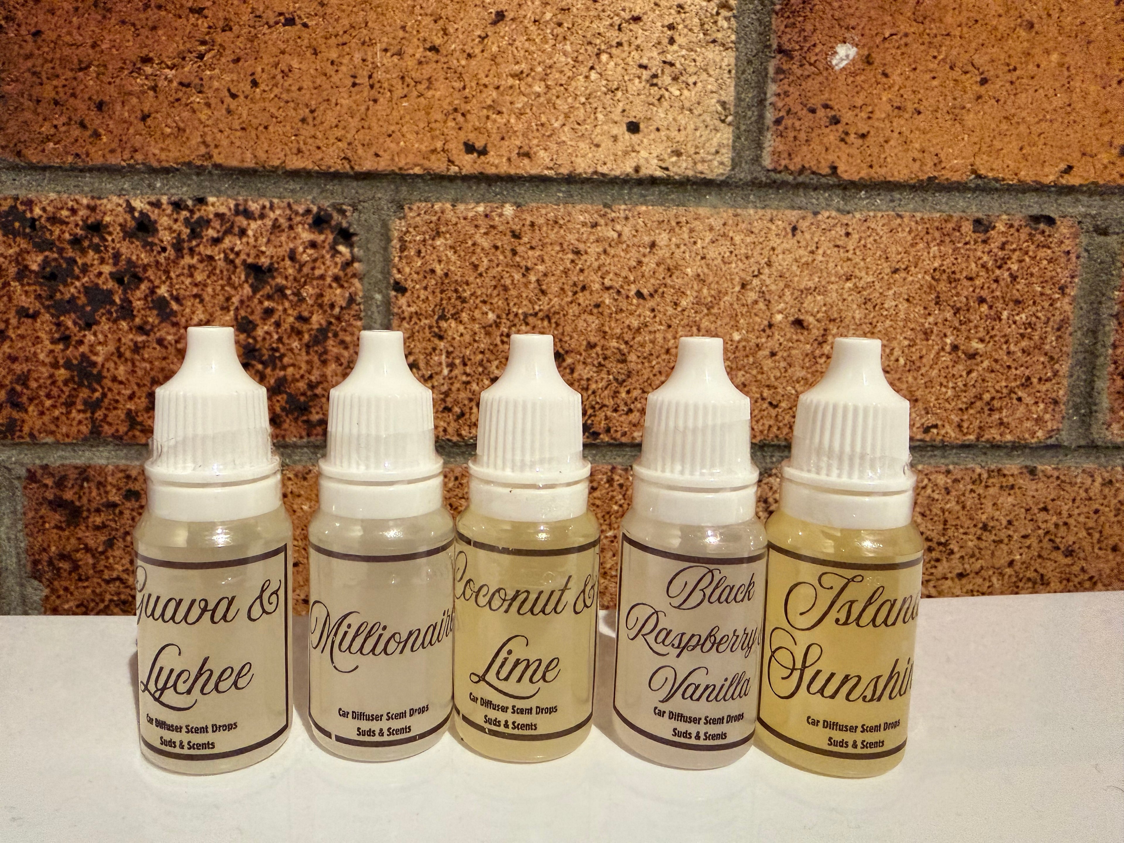 Felt Ball Car diffuser Scent Drops 10ml