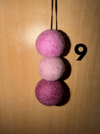 Wool Felt Ball Car diffusers with 10ml scent drops