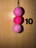 Wool Felt Ball Car diffusers with 10ml scent drops