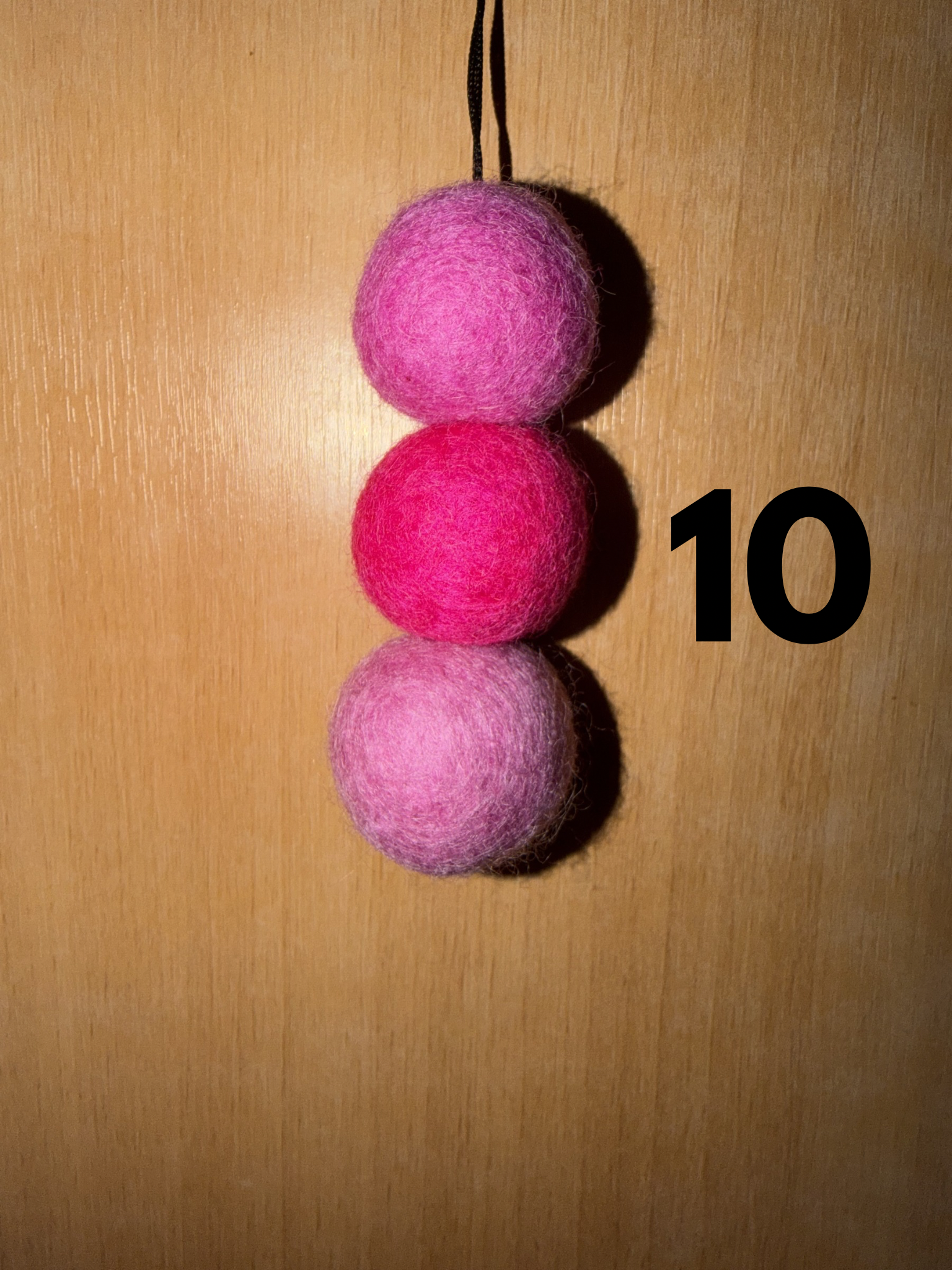 Wool Felt Ball Car diffusers with 10ml scent drops