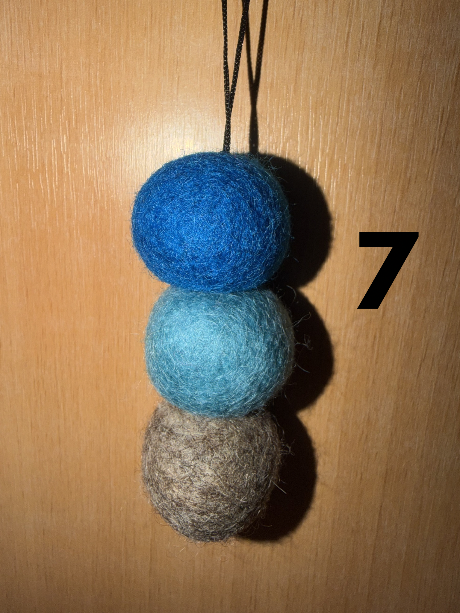 Wool Felt Ball Car diffusers with 10ml scent drops